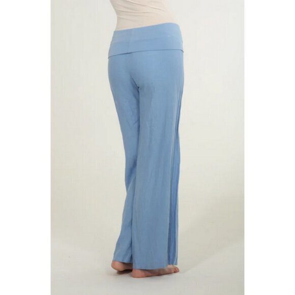 💕FRESH LAUNDRY💕 Linen Foldover Pants ~ 100% Linen Blue XL NWT - Picture 14 of 14